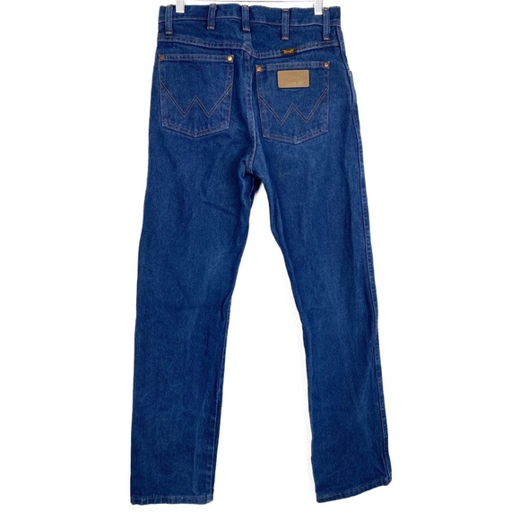 Wrangler Cowboy Cut Slim Fit‎ High Waisted Jeans, Prewashed Indigo - Size 9x32 - Picture 7 of 11